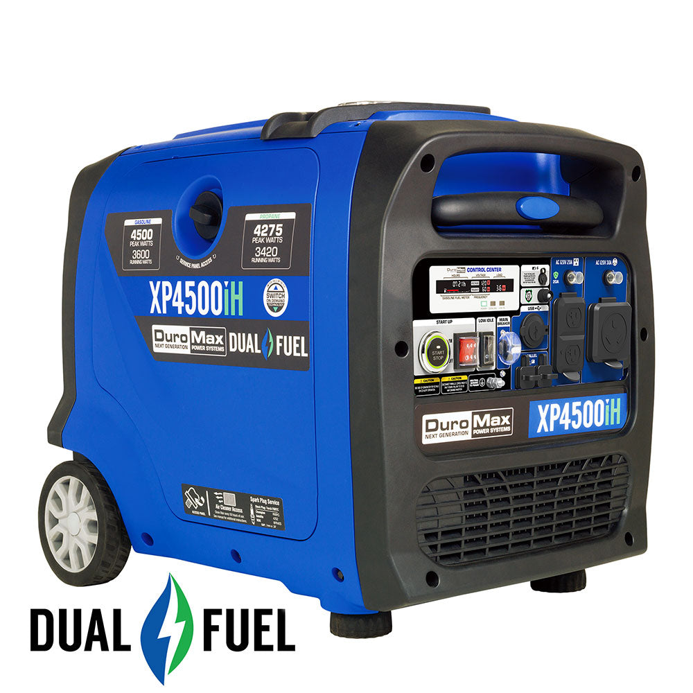 4,500 Watt Dual Fuel Portable Inverter Generator w/ CO Alert