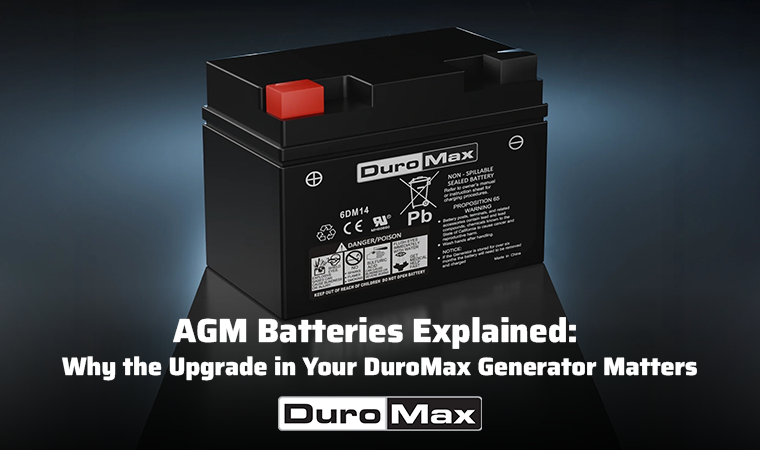 Duromax generator lead acid battery vs AGM battery comparison