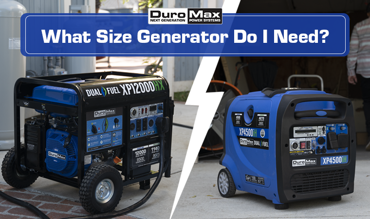 Power Generator Sizes What Size Portable Generator Do I Need? | DuroMax Power Equipment
