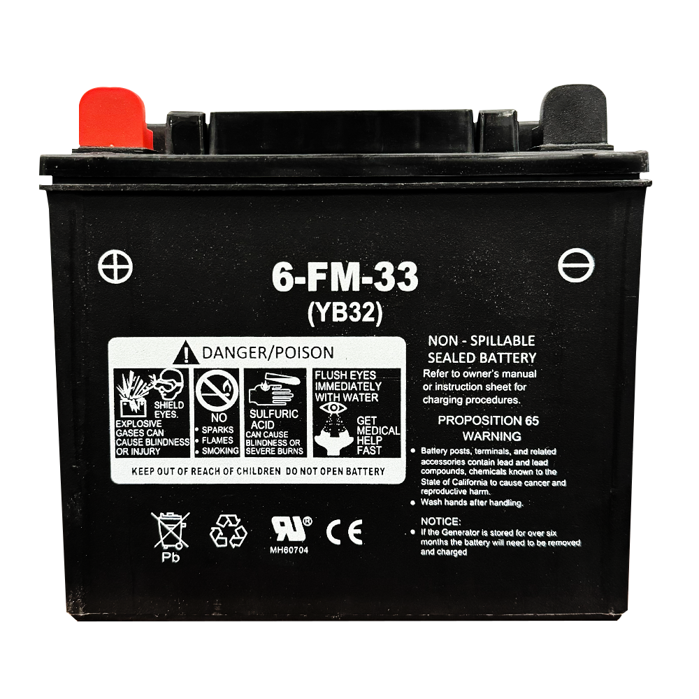 DuroMax Power Portable Generator Replacement Battery 12V 32aH DMXP