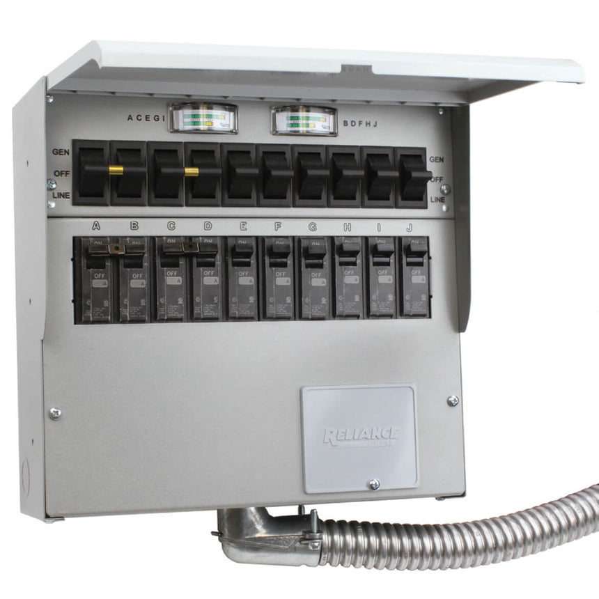 Reliance  Reliance A510C 120/240-Volt 50-Amp 10-Circuit Pro/Tran 2 Transfer Switch