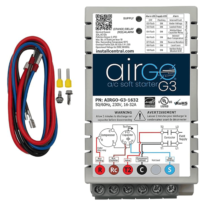 AirGo AIRGO G3 8–16A Soft Start Controller for HVAC Systems, Up to 3 Ton