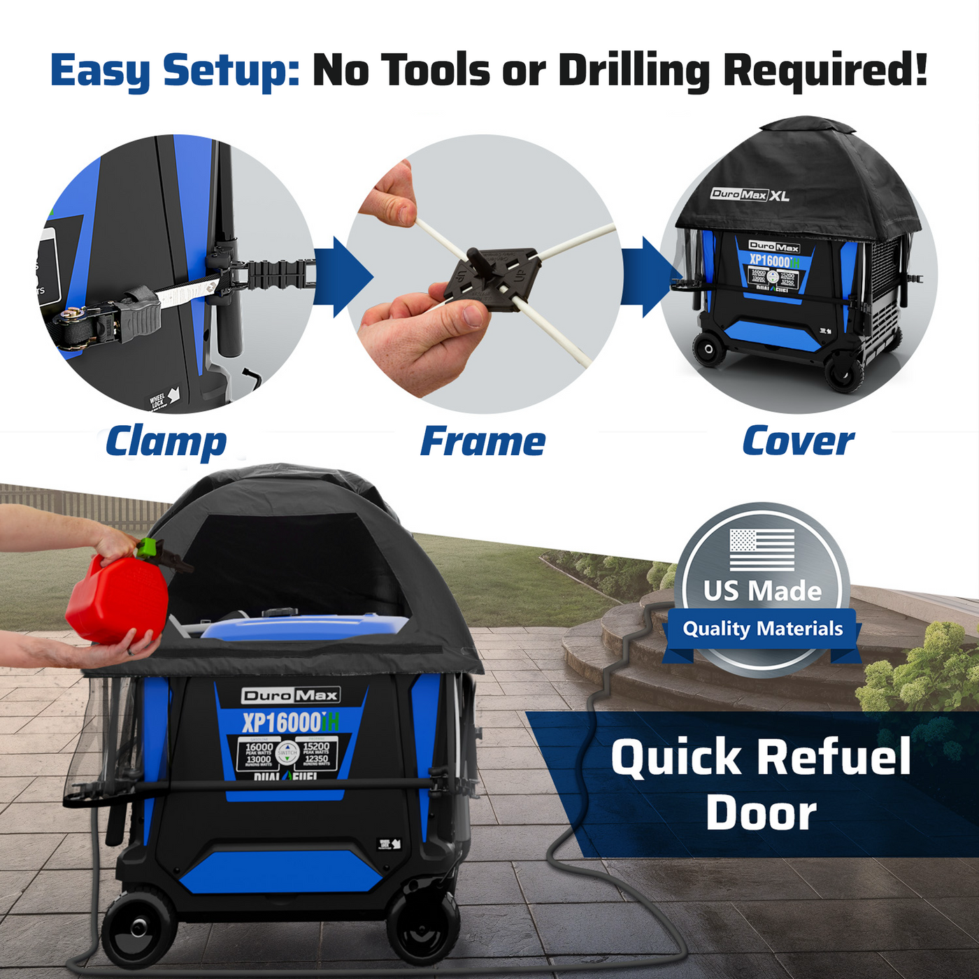 DuroMax DMX-GTV-XL XL Inverter Generator Running Cover