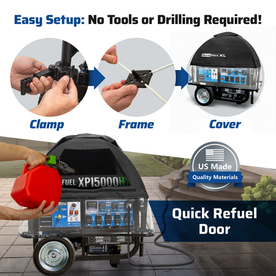 DMX-GTX-XL XL Portable Generator Running Cover – DuroMax Power