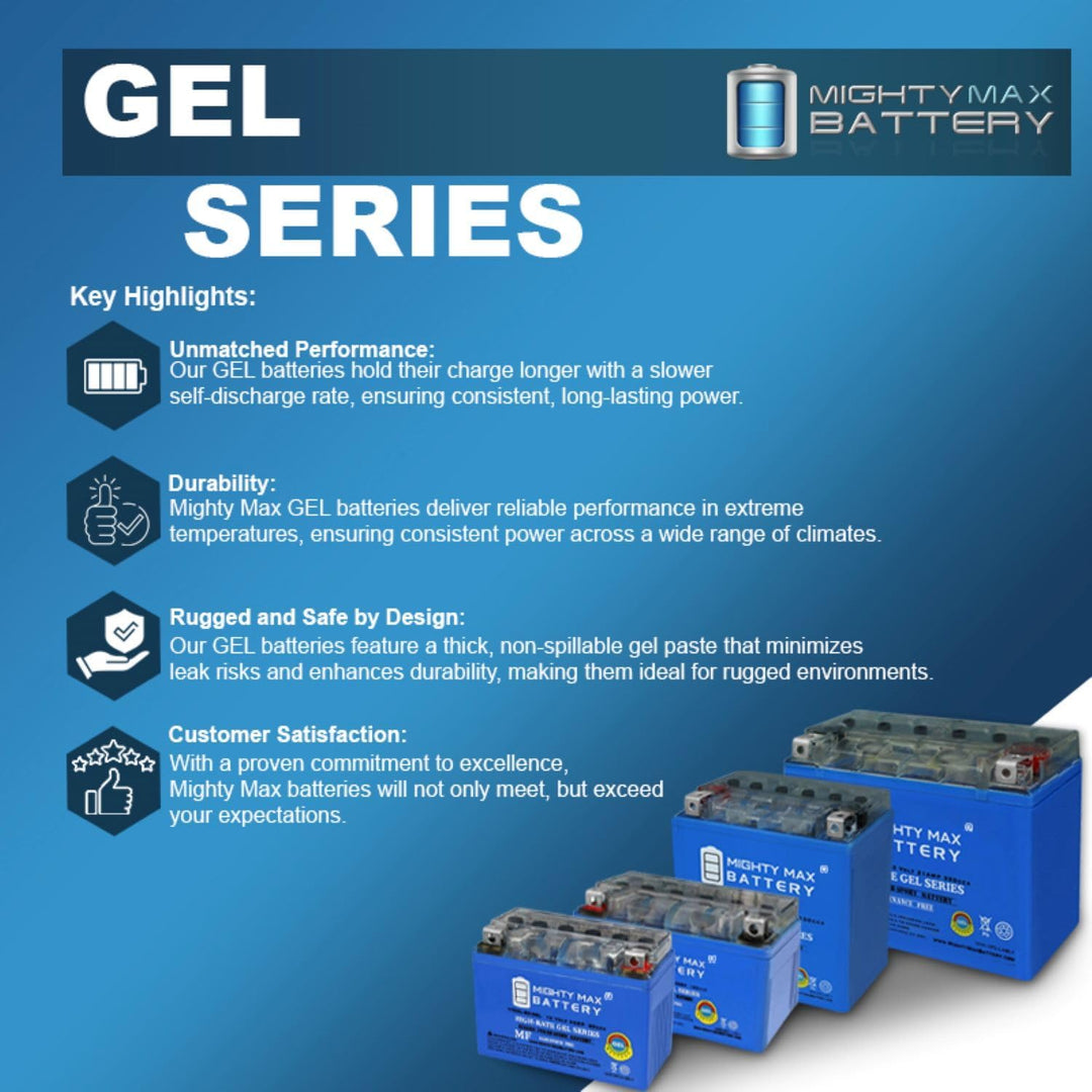 Mighty Max 12V 10 AH GEL 180 CCA Rechargeable Maintenance Free SLA
