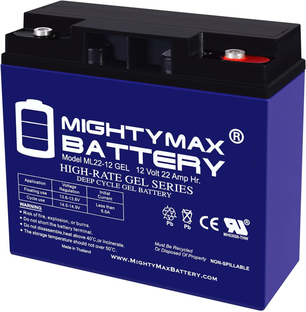 ライマサ Mighty Max 12V 22 AH GEL Rechargeable Maintenance Free SLA AGM