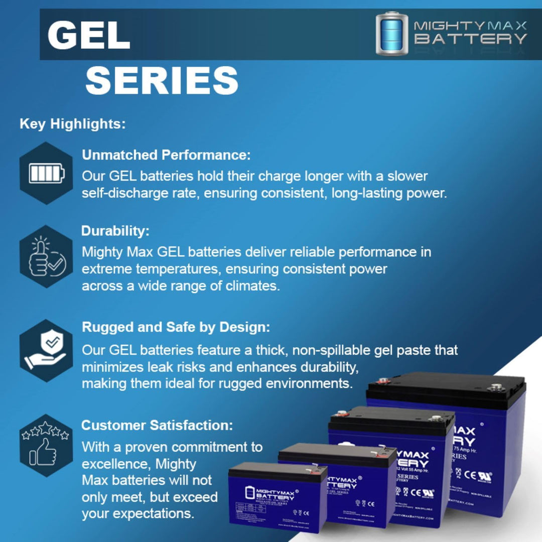 Mighty Max 12V 22 AH GEL Rechargeable Maintenance Free SLA AGM