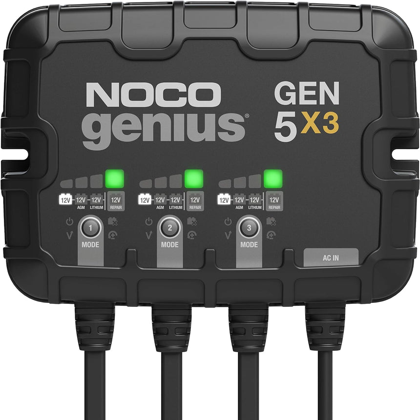 NOCO NOCO GEN5X3 15A 3-Bank 12V Onboard Marine Battery Charger