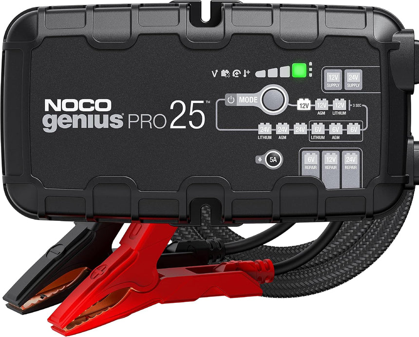 NOCO GENIUSPRO25 25A 6V/12V/24V Professional Battery Charger