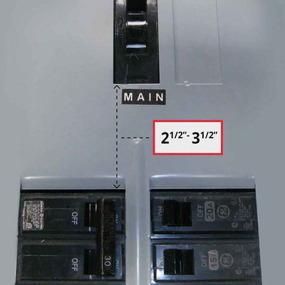 GenInterlock  GenInterlock GE-200VL Generator Interlock Kit Breaker Panel 150/200 Amp Panels General Electric Vertical