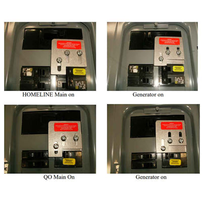 GenInterlock  GenInterlock SD-200A Generator Interlock Kit Breaker Panel 150/200 Amp Panels Square D QO and Homeline