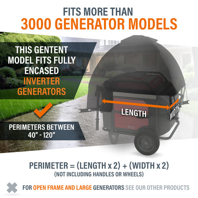 GenTent  Plus Black Generator Cover Inverter Kit for Fully Encased