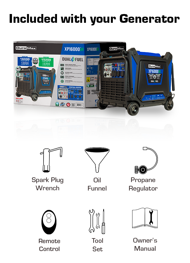 Everything included in the XP16000iH box