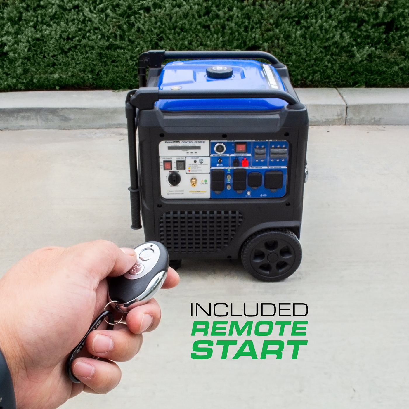 9,500 Watt Portable Tri Fuel Inverter Generator - Quiet, Low THD