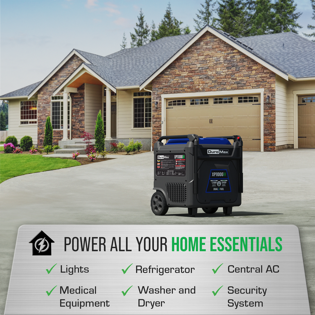DuroMax 11,000 Watt Portable Dual Fuel Inverter Generator w/ CO