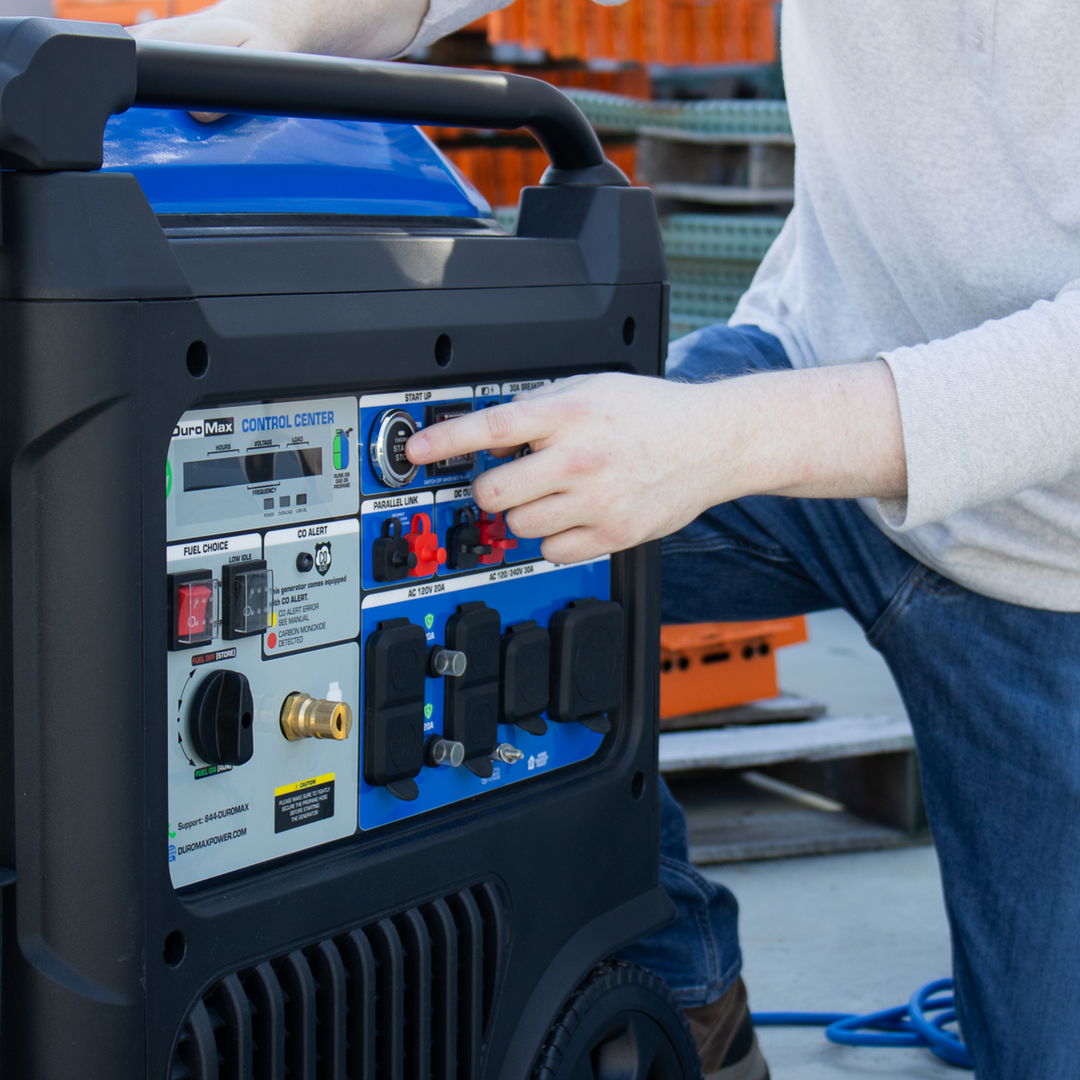 DuroMax 11,000 Watt Portable Dual Fuel Inverter Generator w/ CO