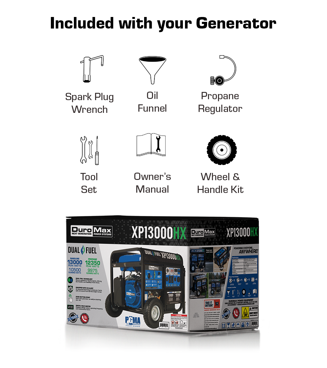Everything included in the XP13000HX box