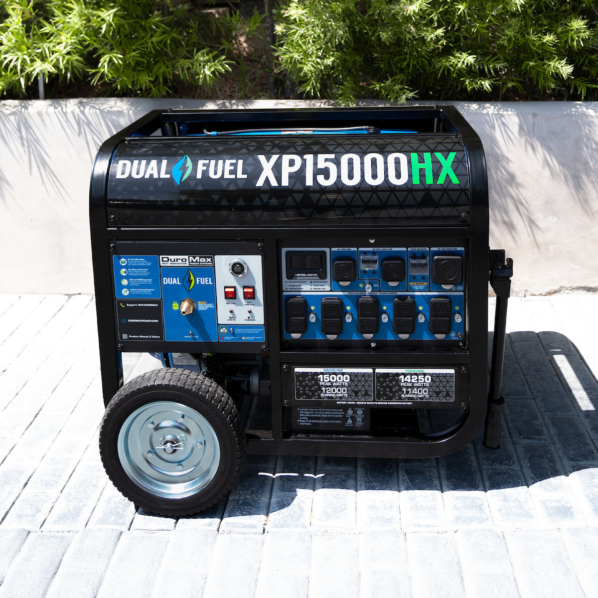 DuroMax  15,000 Watt Electric Start Dual Fuel Portable Generator