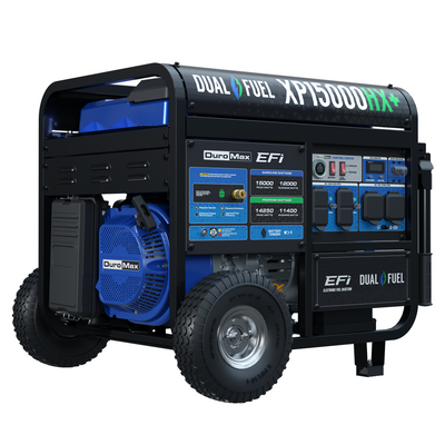 DuroMax 15,000 Watt Electric Start Dual Fuel EFI Portable Generator