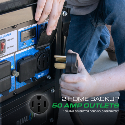 DuroMax 15,000 Watt Electric Start Dual Fuel EFI Portable Generator
