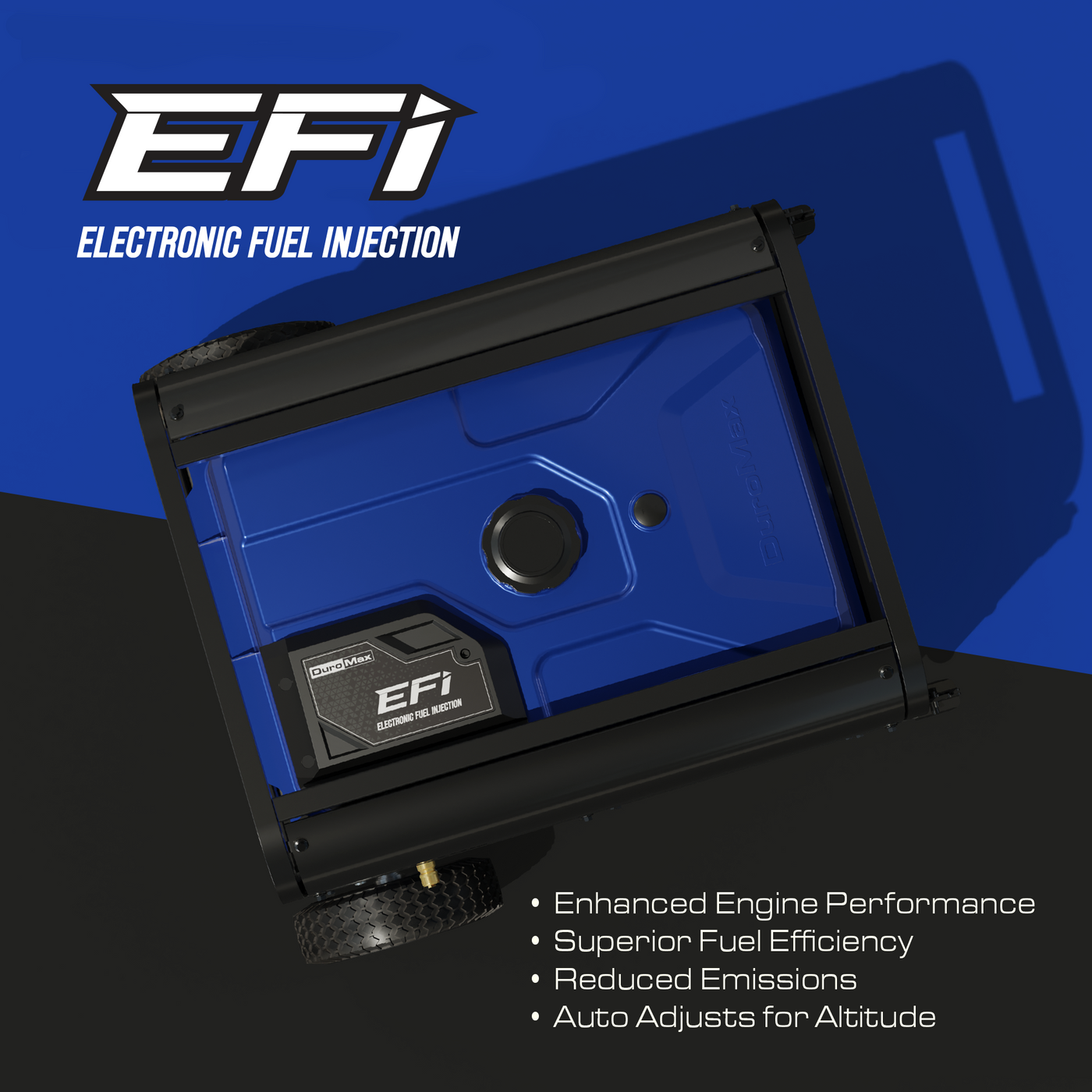 DuroMax 15,000 Watt Electric Start Dual Fuel EFI Portable Generator