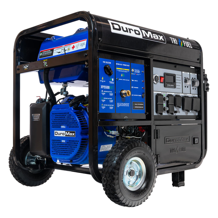 15,500 Watt Tri Fuel Portable HXT Generator w/ CO Alert