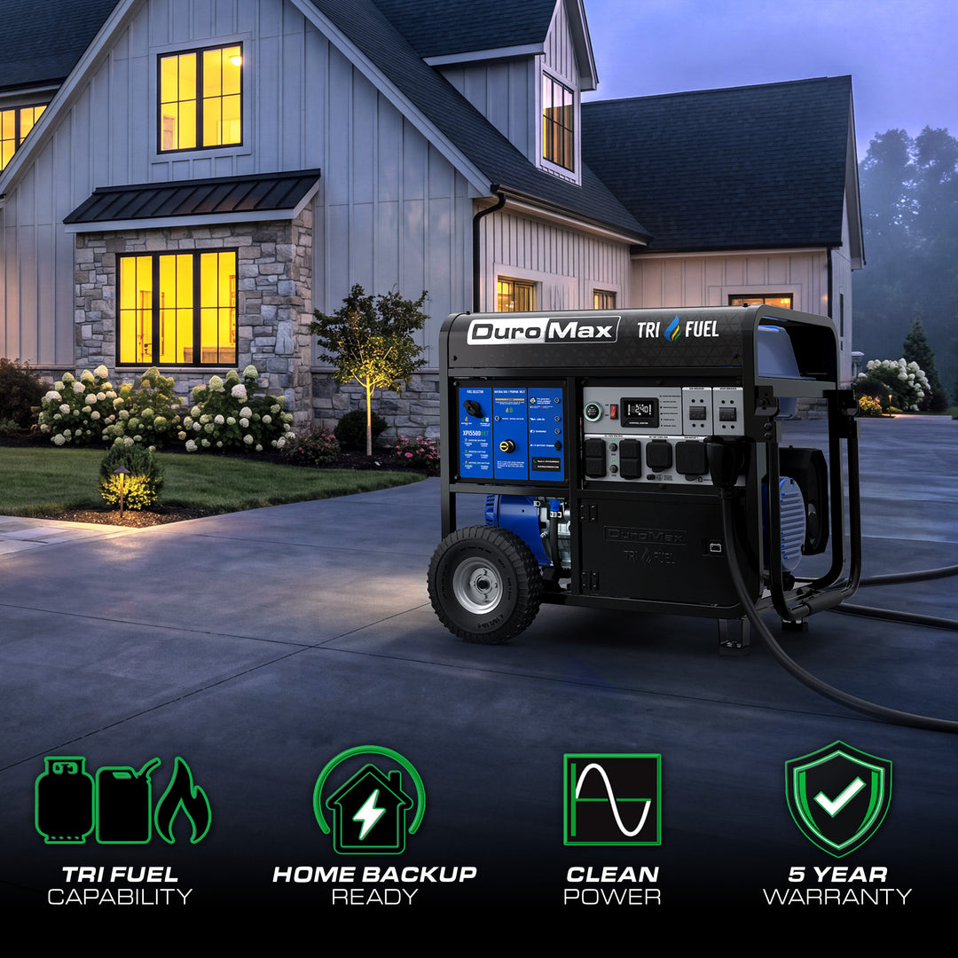 15,500 Watt Tri Fuel Portable HXT Generator w/ CO Alert