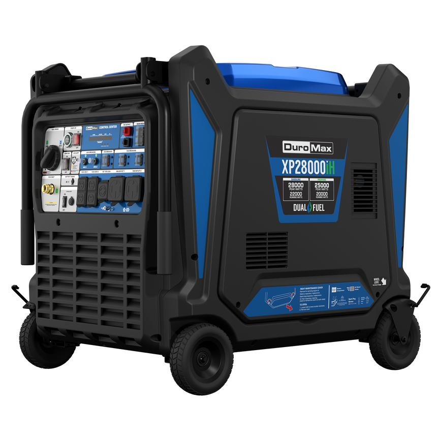 DuroMax 28,000 Watt Dual Fuel Portable Inverter Generator w/ CO Alert