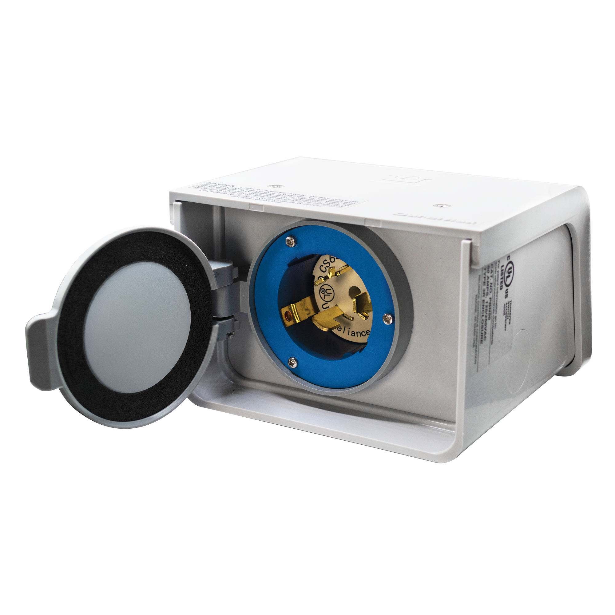 XP50PBN 50-Amp 12,500-Watt Non-Metallic Power Inlet Box – XP50PBN ...