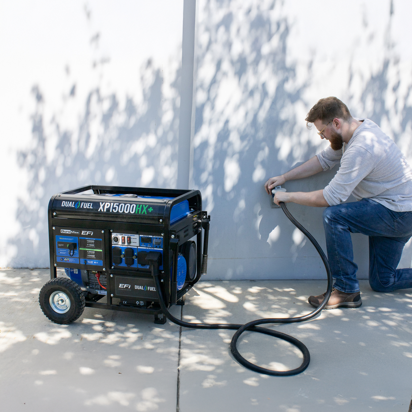 DuroMax XP50PB 50-Amp 12,500-Watt 120/240-Volt Metallic Power Inlet Box