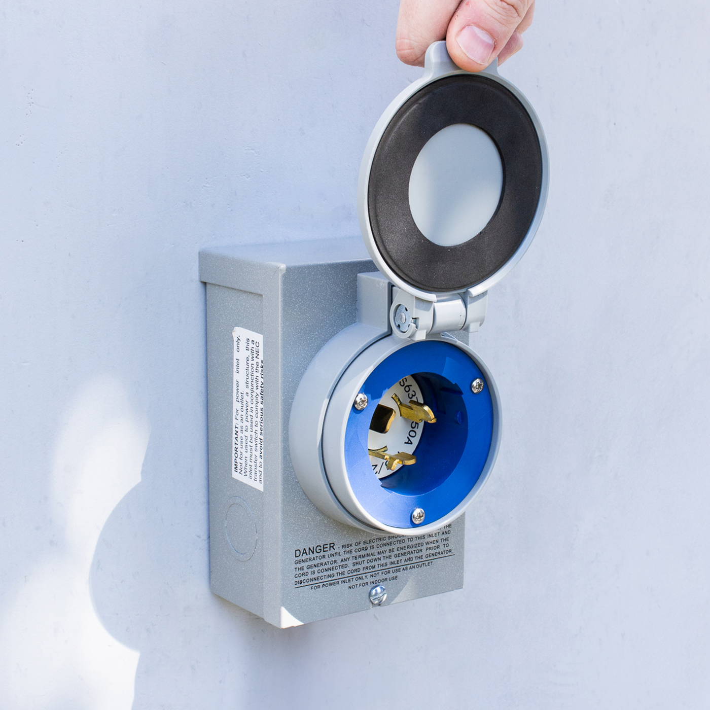 DuroMax XP50PB 50-Amp 12,500-Watt 120/240-Volt Metallic Power Inlet Box