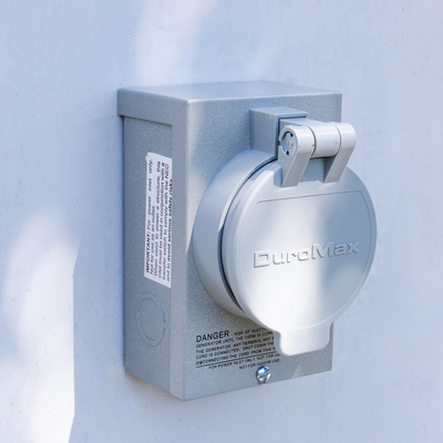 DuroMax XP50PB 50-Amp 12,500-Watt 120/240-Volt Metallic Power Inlet Box