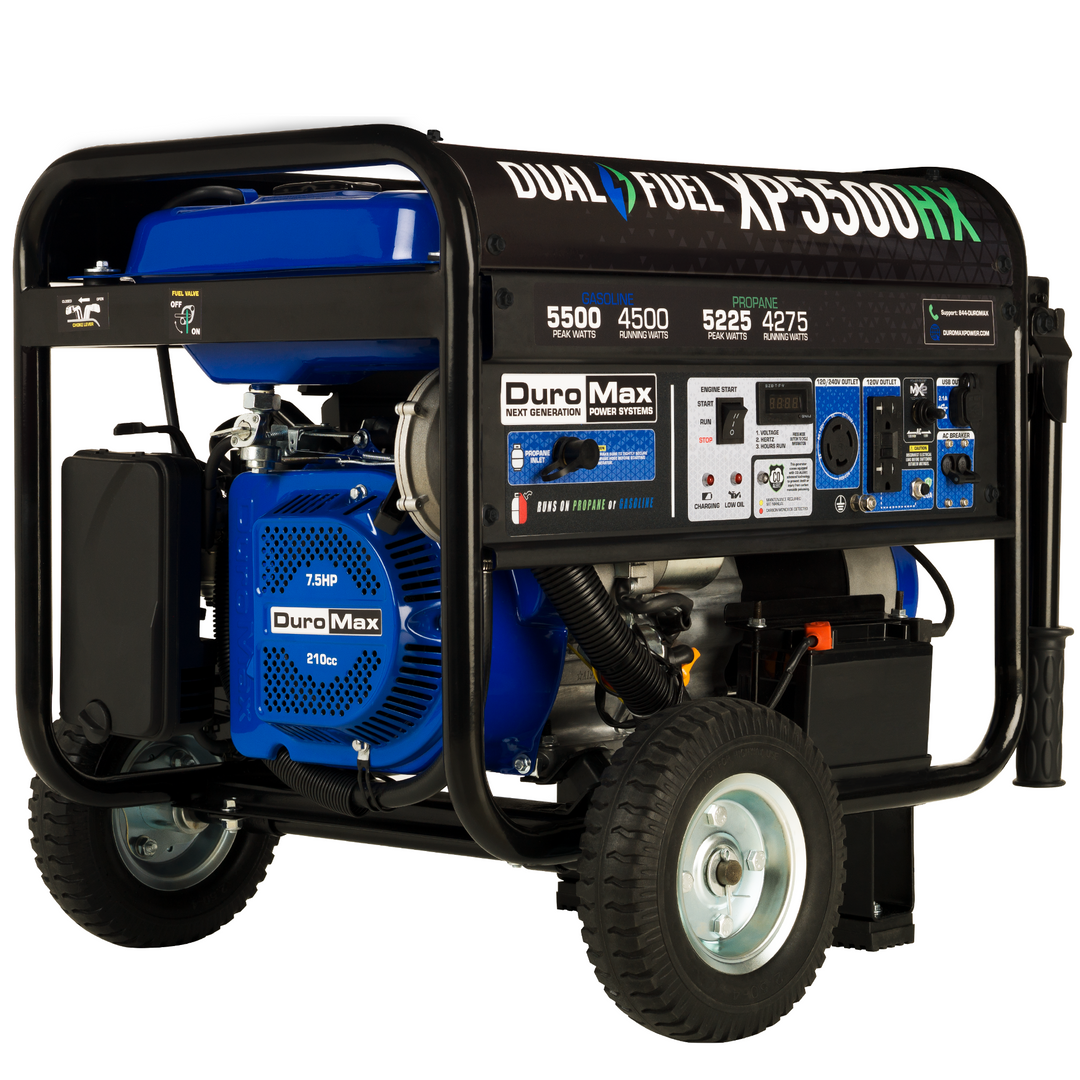 5,500 Watt Dual Fuel Portable HX Generator w/ CO Alert – XP5500HX 5,500 Watt Dual Fuel Portable HX Generator w/ CO Alert – XP5500HX