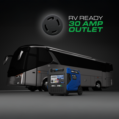 DuroMax 7,000 Watt Portable Tri Fuel Inverter Generator - Quiet, Low THD