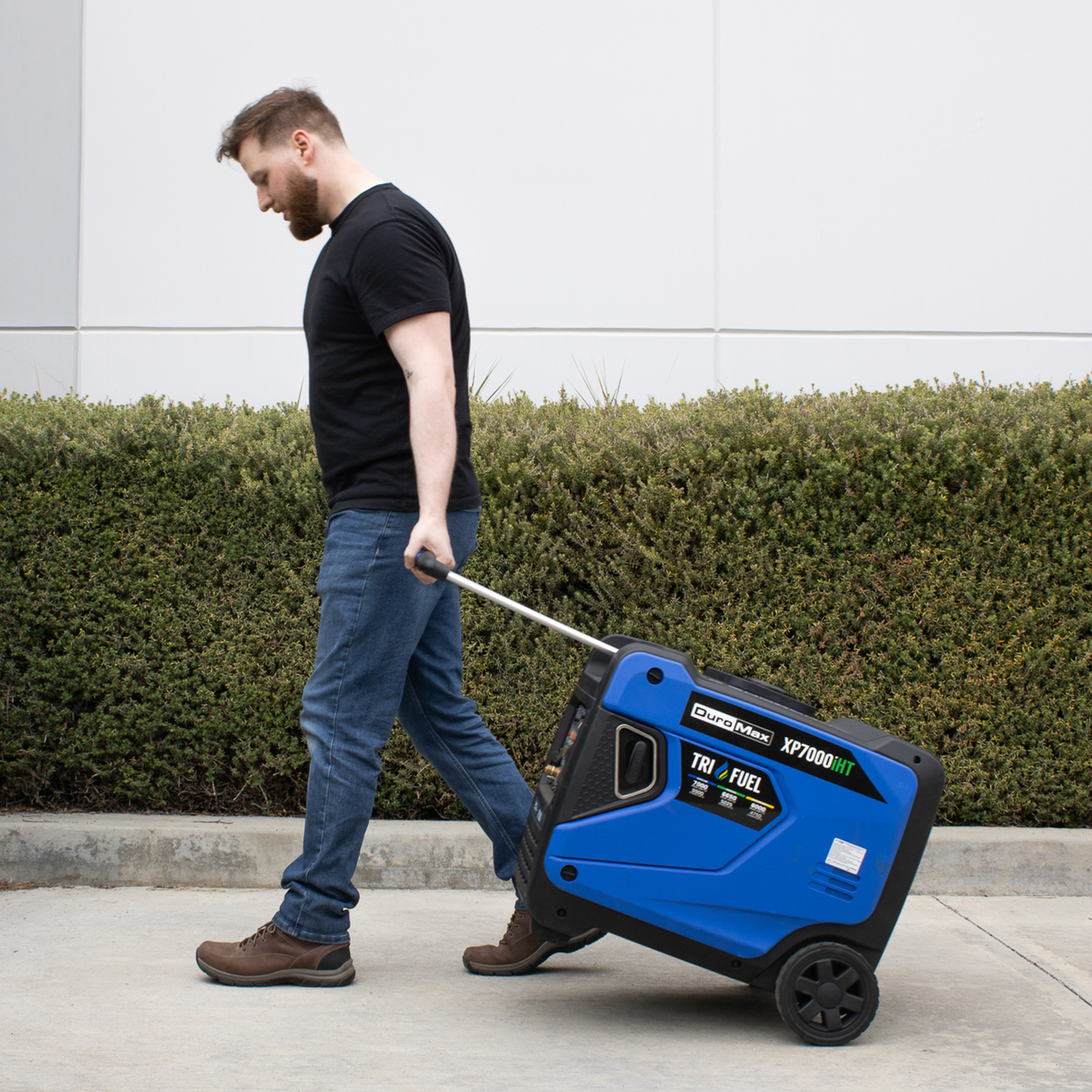 DuroMax 7,000 Watt Portable Tri Fuel Inverter Generator - Quiet, Low THD