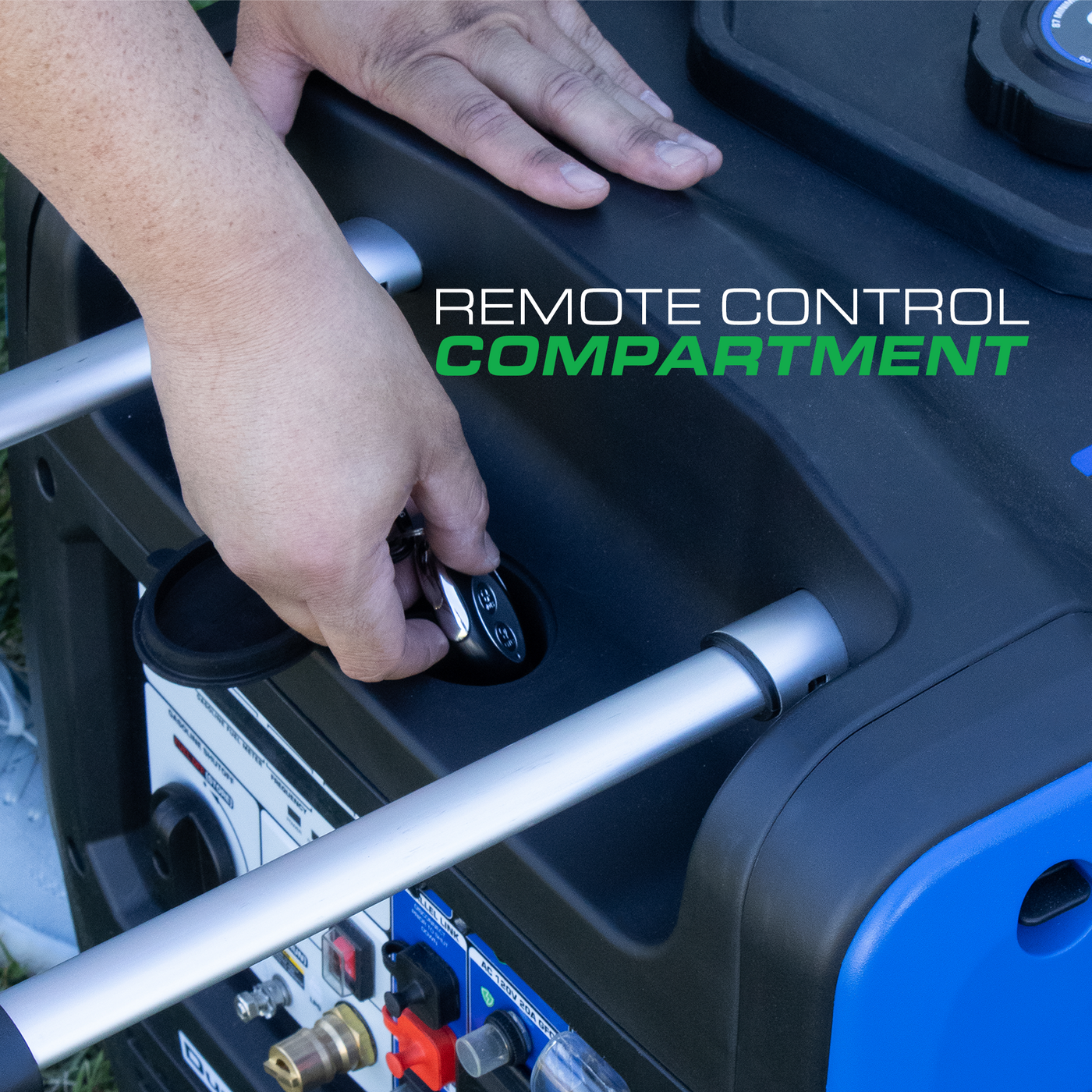 DuroMax 7,000 Watt Portable Tri Fuel Inverter Generator - Quiet, Low THD