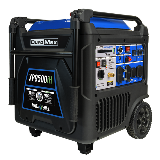 DuroMax 9,500 Watt Portable Dual Fuel Inverter Generator w/ CO