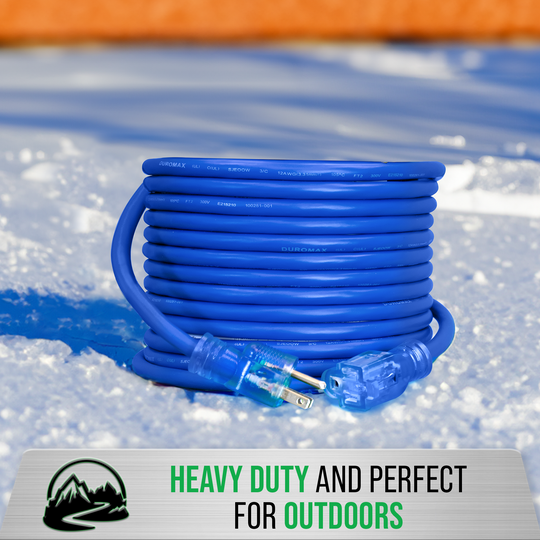 DuroMax XPX10050A Heavy Duty SJEOOW 50-Foot 10 Gauge Blue Single