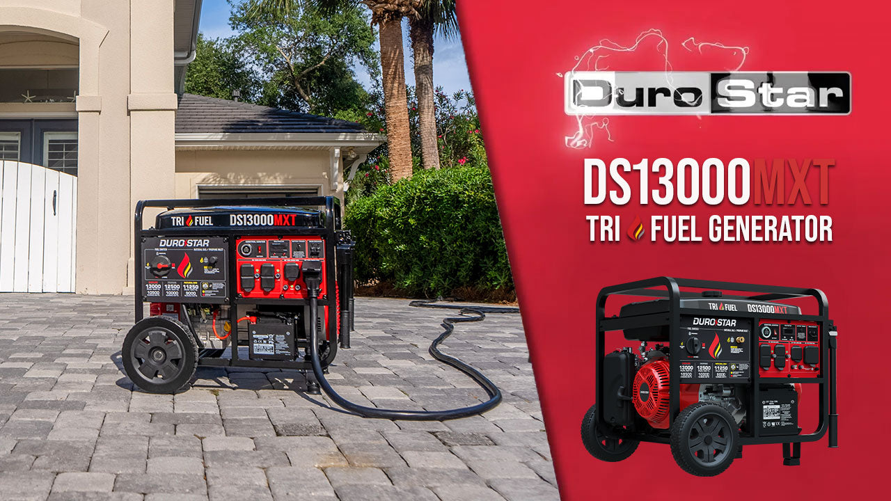 DuroStar 13,000 Watt Dual Fuel Portable Generator w/ CO Alert