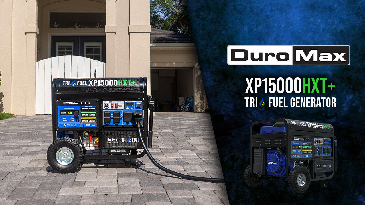 DuroMax 15,000 Watt Electric Start Dual Fuel EFI Portable Generator