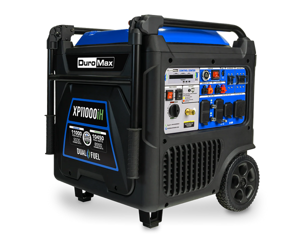 11,000 Watt Portable Dual Fuel Inverter Generator - Quiet, Low THD