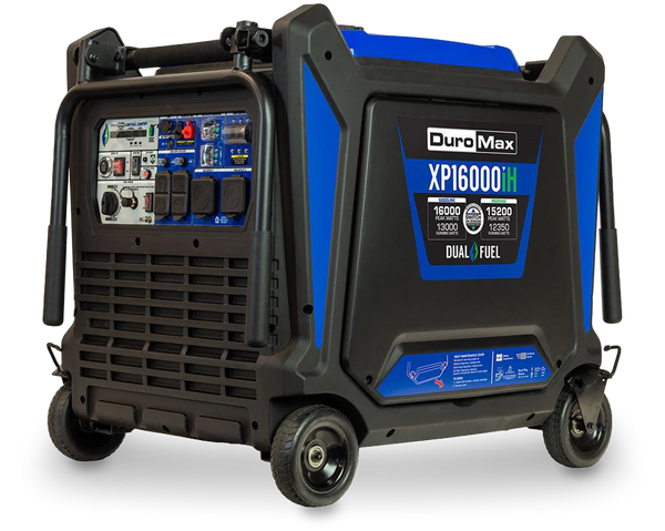 16,000 Watt Portable Dual Fuel Inverter Generator - Quiet, Low THD