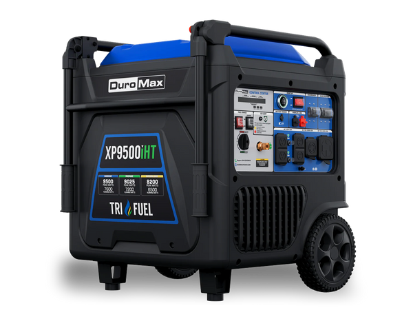 9,500 Watt Portable Tri Fuel Inverter Generator - Quiet, Low THD