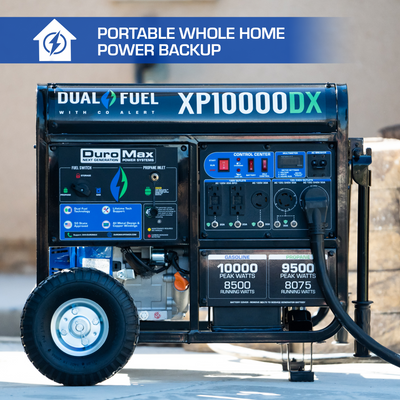 DuroMax  10,000 Watt Dual Fuel Portable Generator w/ CO Alert