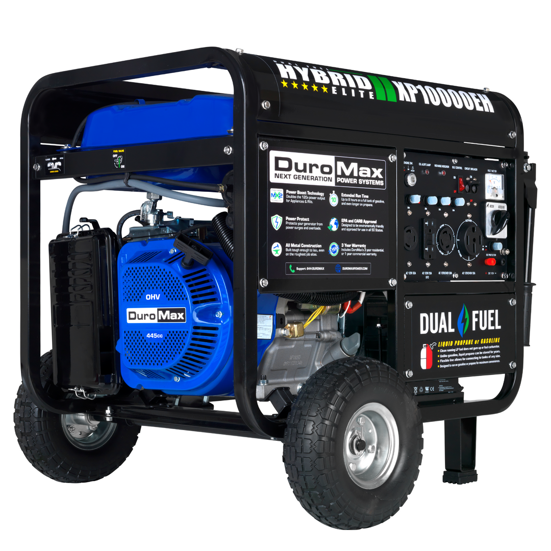 10,000 Watt Dual Fuel Portable Generator – DuroMax Power Equipment