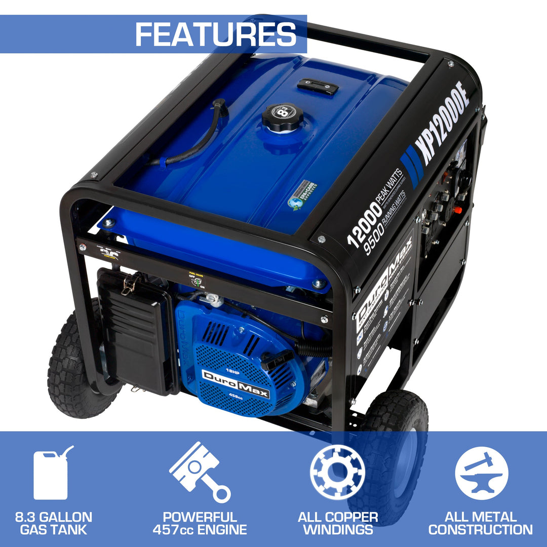 12,000 Watt Gasoline Portable Generator – DuroMax Power Equipment