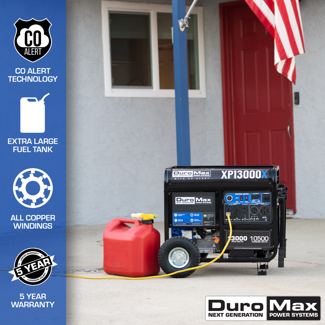 13,000 Watt Gasoline Portable Generator w/ CO Alert – DuroMax