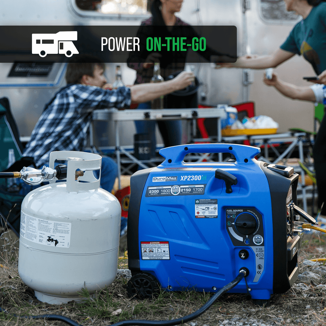 2,300 Watt Portable Dual Fuel Inverter Generator - Quiet, Low THD