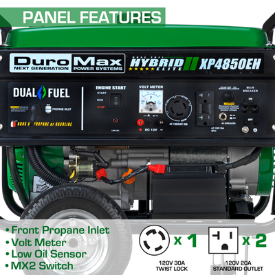 DuroMax  4,850 Watt Dual Fuel Portable Generator
