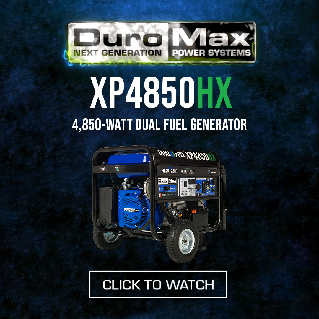 4,850 Watt Dual Fuel Portable HX Generator w/ CO Alert